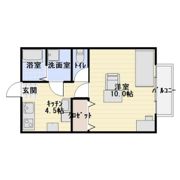 コーポジュネスⅡ Aの間取り画像