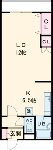 ハイム桔梗Ⅰの間取り画像