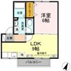 ハイカムール鷹清水 Aの間取り画像
