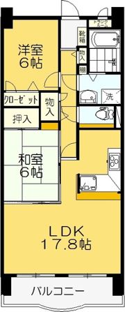 サントノーレ高松中央弐番館の間取り画像