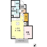 ローズコート西三島 Cの間取り画像