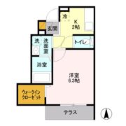 アレス グリュックの間取り画像