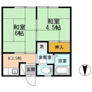 ハイツ天道の間取り画像