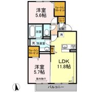 D-roomラパンの間取り画像