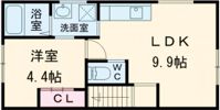 パティオ王ヶ崎の間取り画像