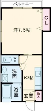 中里ハイツの間取り画像