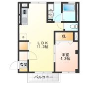 エルミタージュYの間取り画像