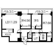 コローレ知事公館前の間取り画像