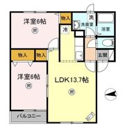 エスタシオン Cの間取り画像