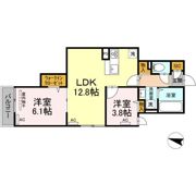 ルリアン北小岩Ⅱの間取り画像