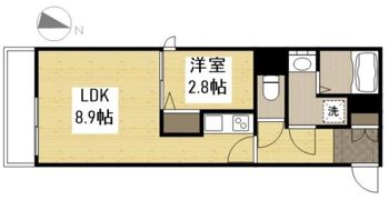 月光福山三吉町の間取り画像