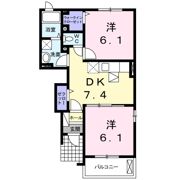 エステート松山 Bの間取り画像