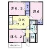 レジデンスKI－Ⅱの間取り画像