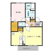 リビングタウン横田新町 Aの間取り画像