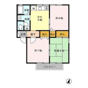 サウスメゾン Bの間取り画像