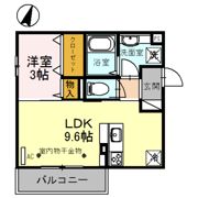 SOLUTIONS Ⅶ（ｿﾘｭｰｼｮﾝｽﾞ ｾﾌﾞﾝ） A棟の間取り画像