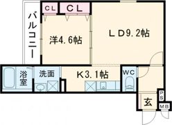 フジパレス羽倉崎駅前の間取り画像