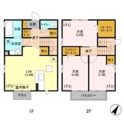 ラ・メール江見 Dの間取り画像