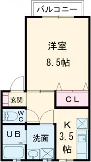 新生町ビレッジⅠの間取り画像