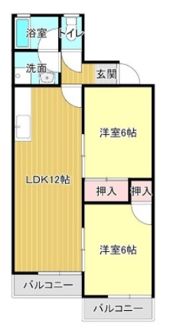 メゾン上岡田Aの間取り画像