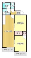 メゾン上岡田Aの間取り画像