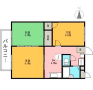 メロディーハイツ高槻Ⅱの間取り画像