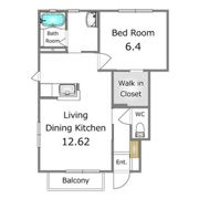 ファミールDの間取り画像