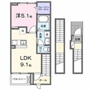 ピンズ下関Ⅰの間取り画像