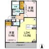 Dーroom新木曽川 Bの間取り画像