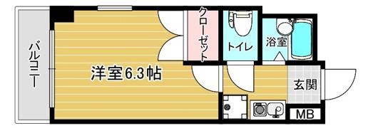 マンション花房の間取り画像