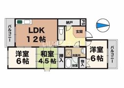ルモンクレール枝吉の間取り画像