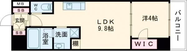 ブエナビスタ神戸三宮の間取り画像