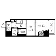 スパシエ蒲田グランドタワーの間取り画像