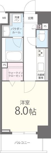 ウエストヒルズ大倉山の間取り画像
