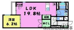 ヴィラスタジオーネ御所南の間取り画像