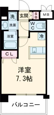 プレサンス名古屋城前ラバンカの間取り画像