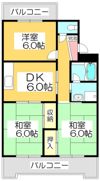 鳴瀬マンションの間取り画像