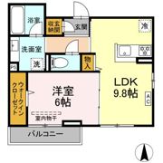 Dーroomコサコの間取り画像