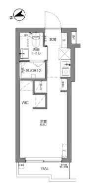 スカイコート品川第5の間取り画像