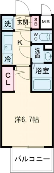 アドバンス神戸マーレの間取り画像