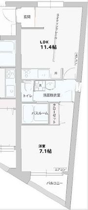 パークサイド一番町の間取り画像