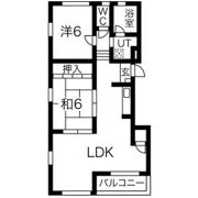 アークフラッツホウゲツの間取り画像