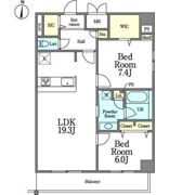 新栄アイサンメゾン 住居の間取り画像