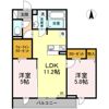 ゼファーコートⅡの間取り画像