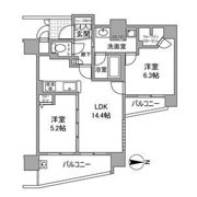 エステムプラザ京都四条烏丸の間取り画像