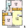 セジュールカルフール Aの間取り画像