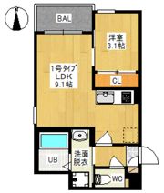 Regalest Grace 富町（レガリスト グレイス トミマチ）の間取り画像