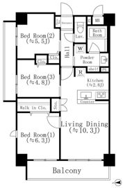 プラシード南葛西の間取り画像