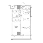 ザ・パークハビオ早稲田の間取り画像