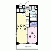 レジス城ノ堀の間取り画像